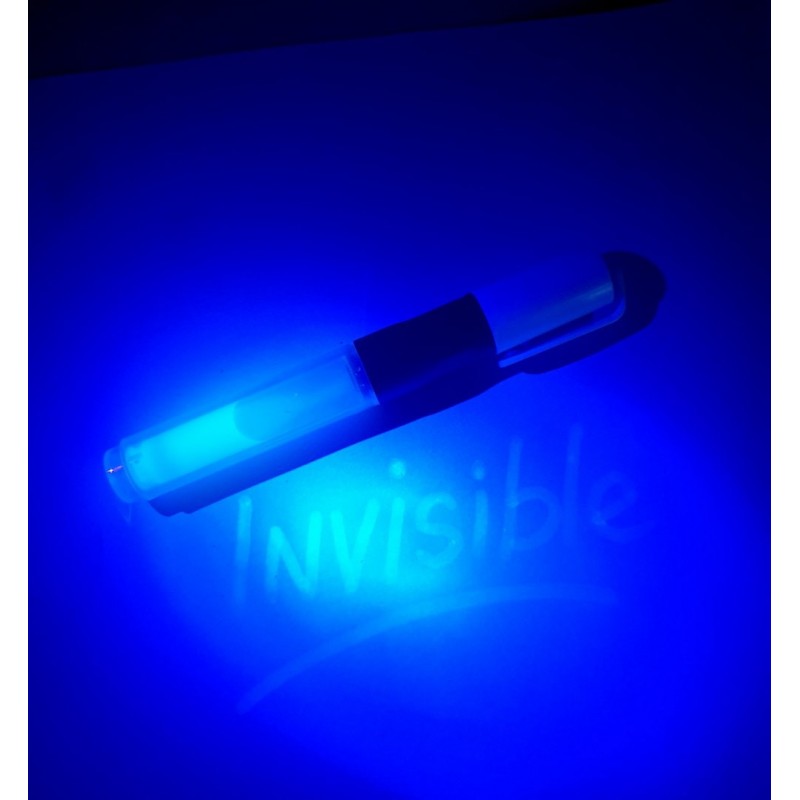 Stylos / marqueurs UV avec encre et lumière invisibles (lot de 6 pièces)