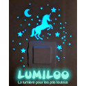 Autocollants phosphorescents LUMILOO pour interrupteurs