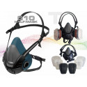 Masque respiratoire demi-face 610 en TPR rechange ou complet